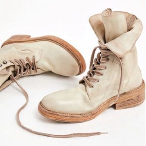 NWOB Free People Santa Fe Leather Combat Boots